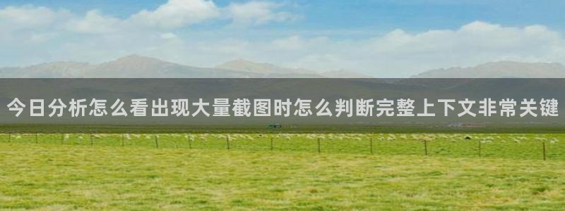 91吃瓜视频:今日分析怎么看出现大量截图时怎么判断完整上下文非常关键